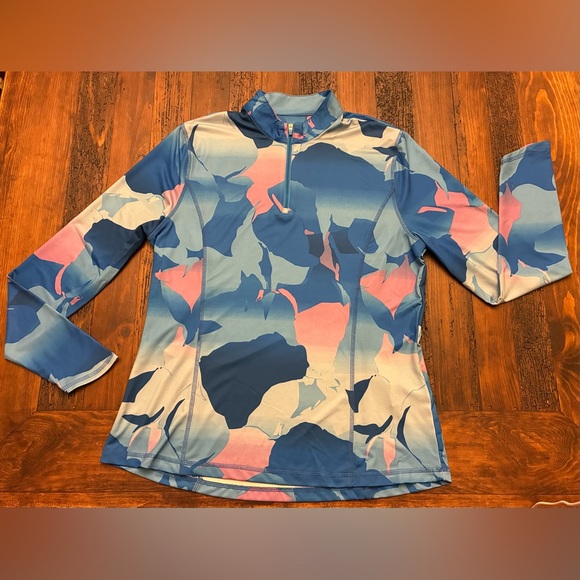 Callaway Tops - Callaway Weather Series Golf Shirt Womens Large Blue Long Sleeve Athletic Top L